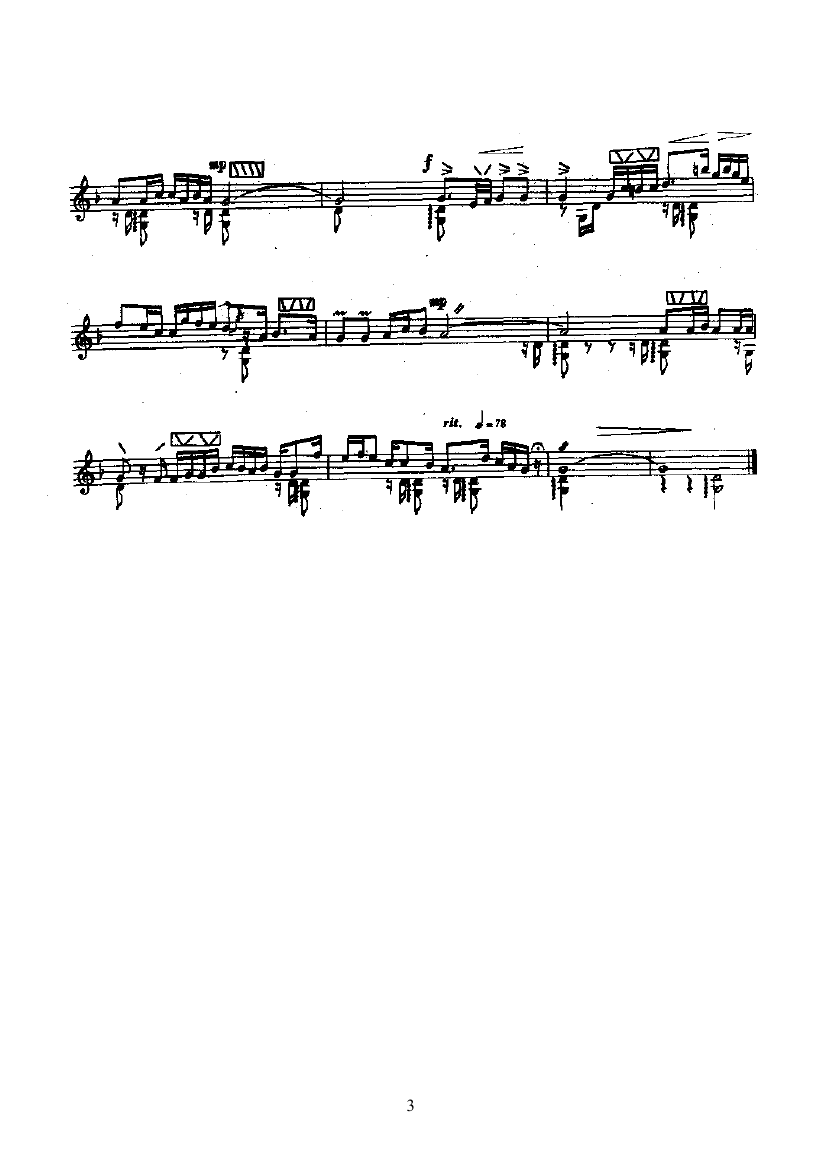 Brake Yana（tanerbu sheet music）