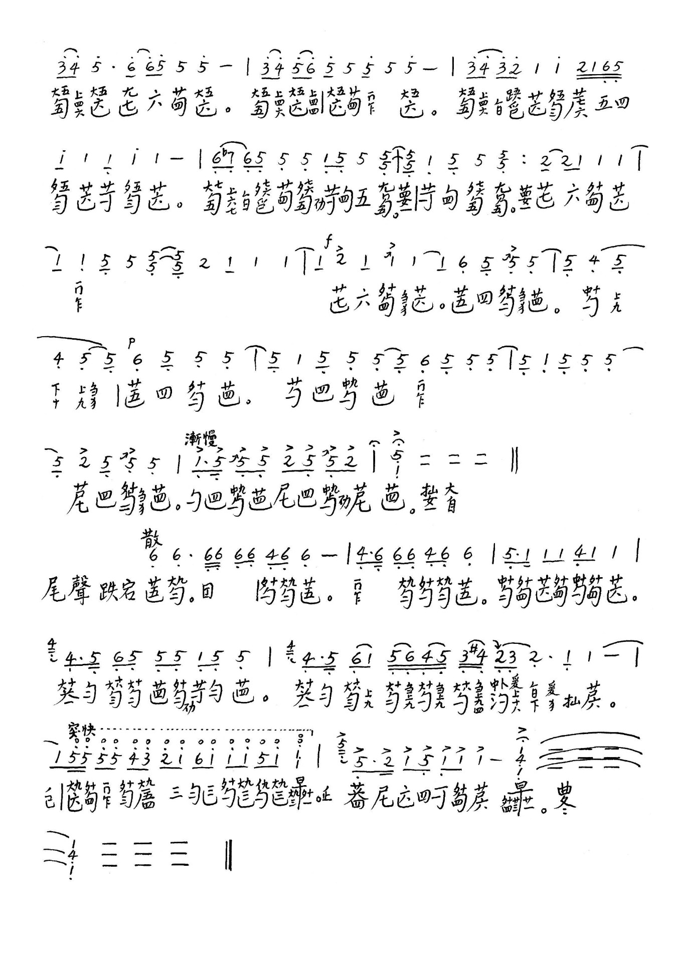 Roland Fire（guqin sheet music）