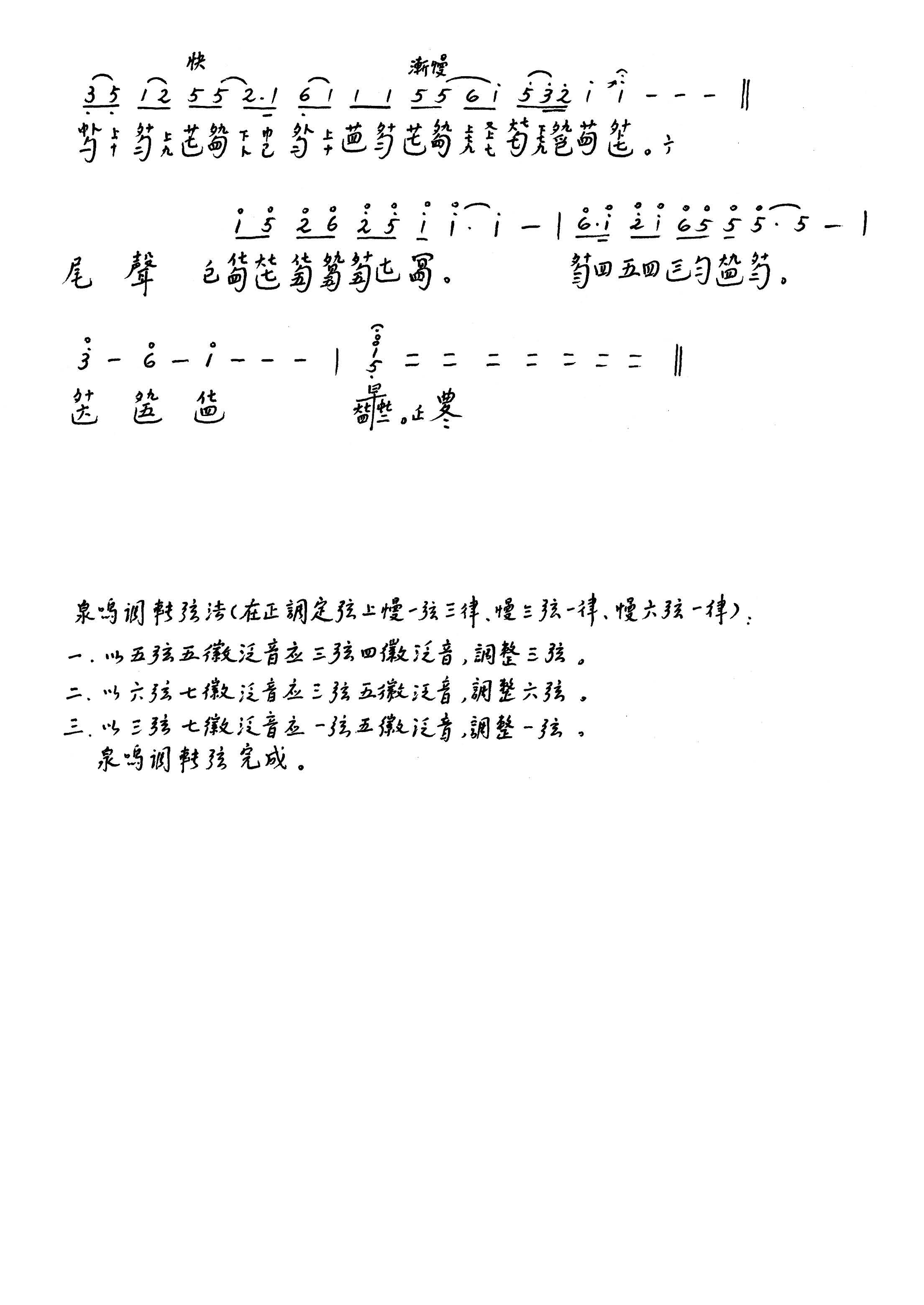 Roland Shiro（guqin sheet music）