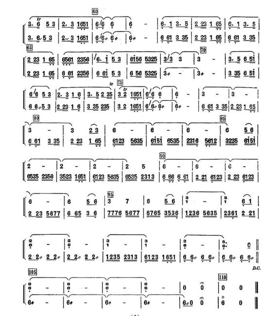 laundry song（pipa sheet music）