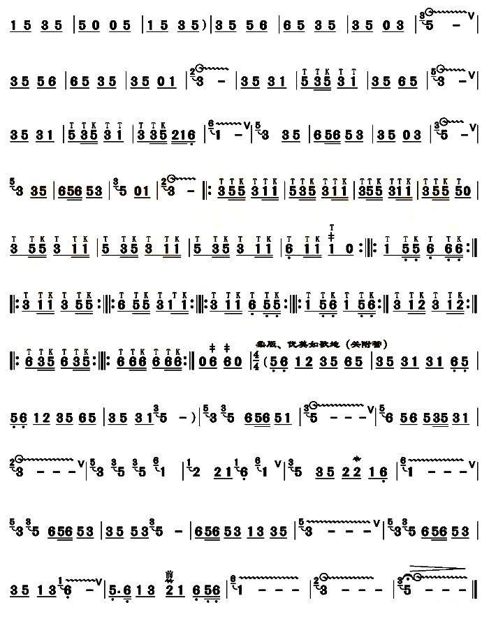 Chunnuan cottage（hulusi sheet music）