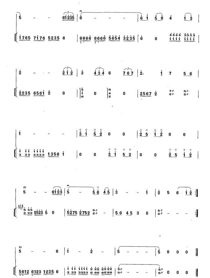 sky tour（yangqin sheet music）