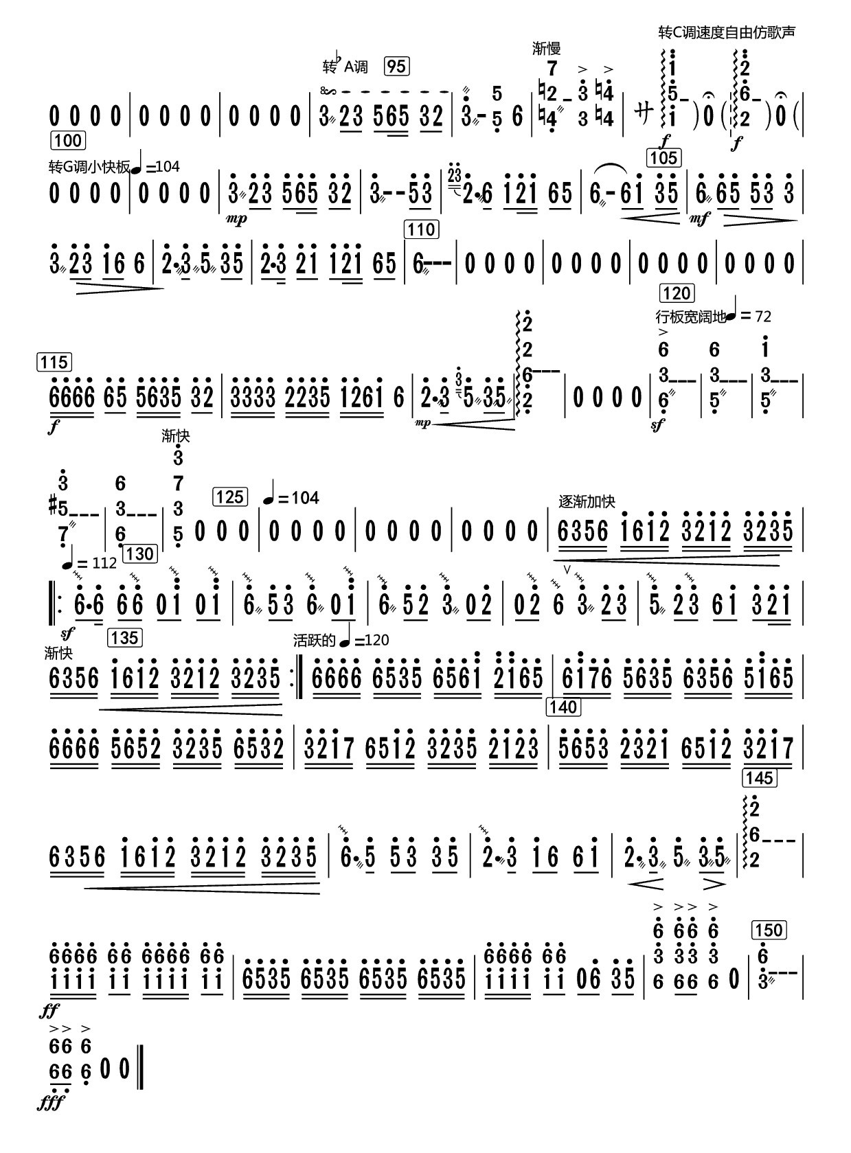 Alishan Sketch (Liuqin)（liuqin sheet music）