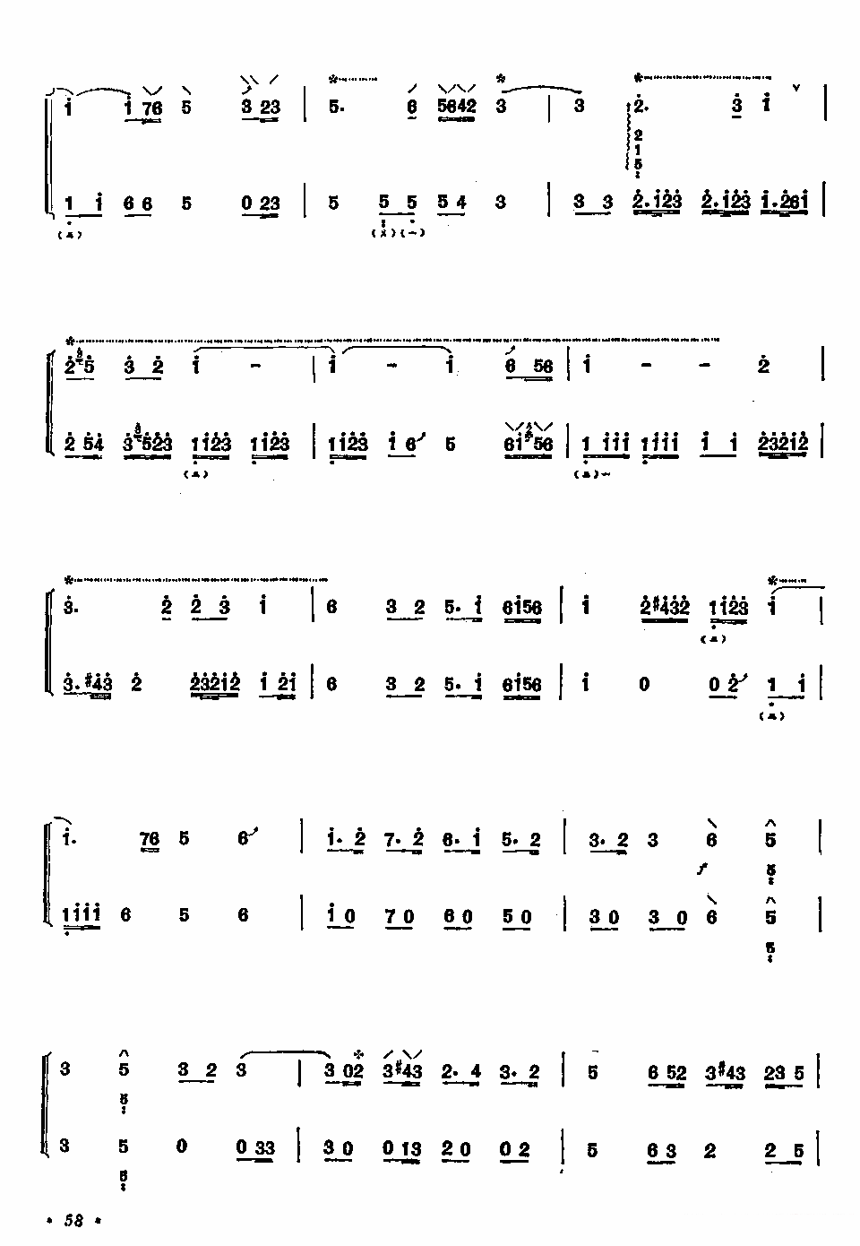 Chang'an Ancient Music: Jade Jiaozhi（pipa sheet music）