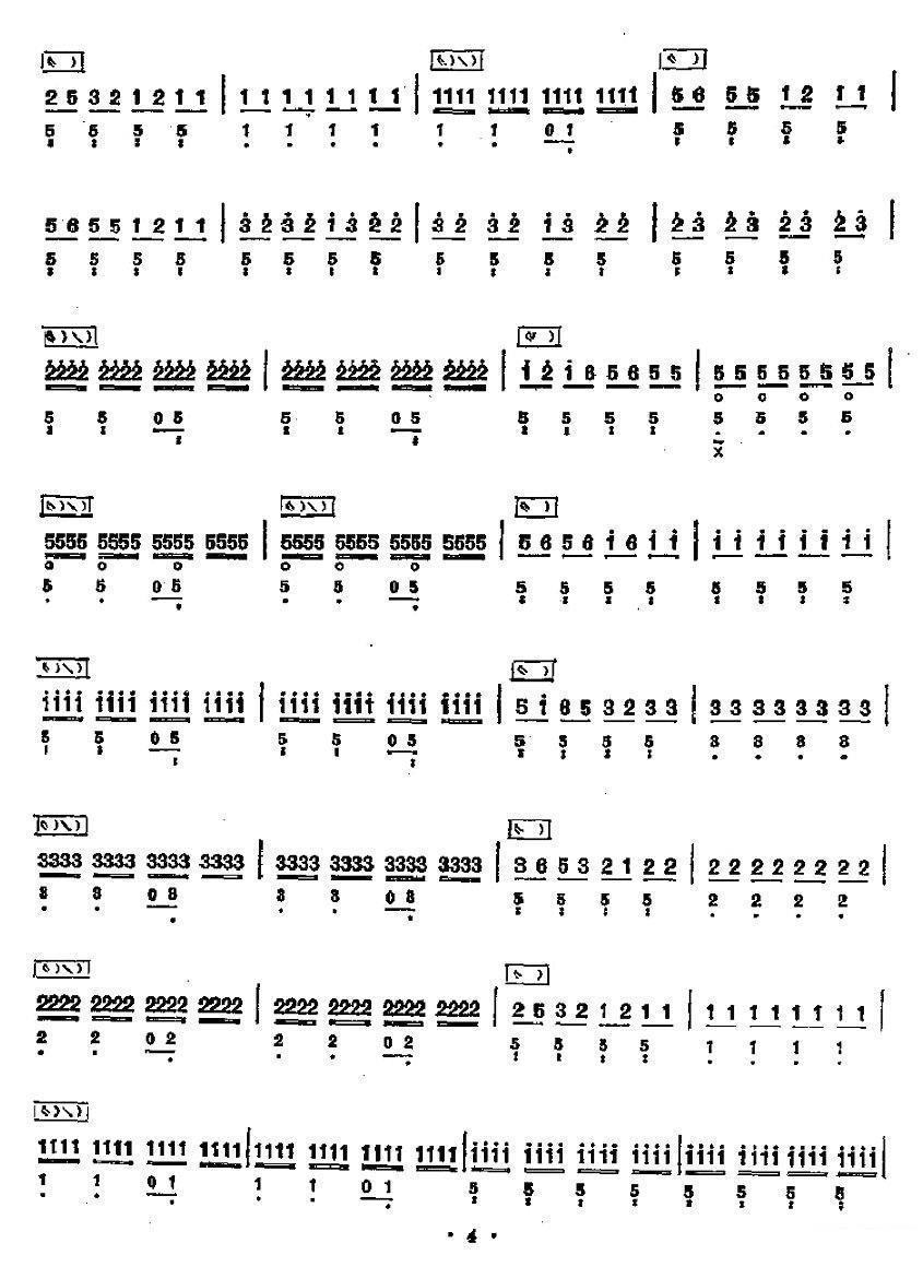 Victory gongs and drums（pipa sheet music）