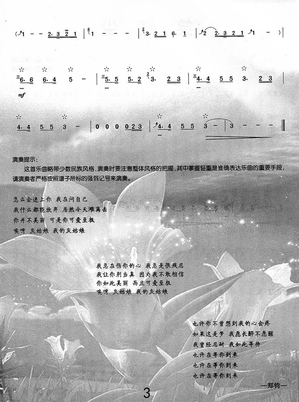 Cinderella（liuqin sheet music）