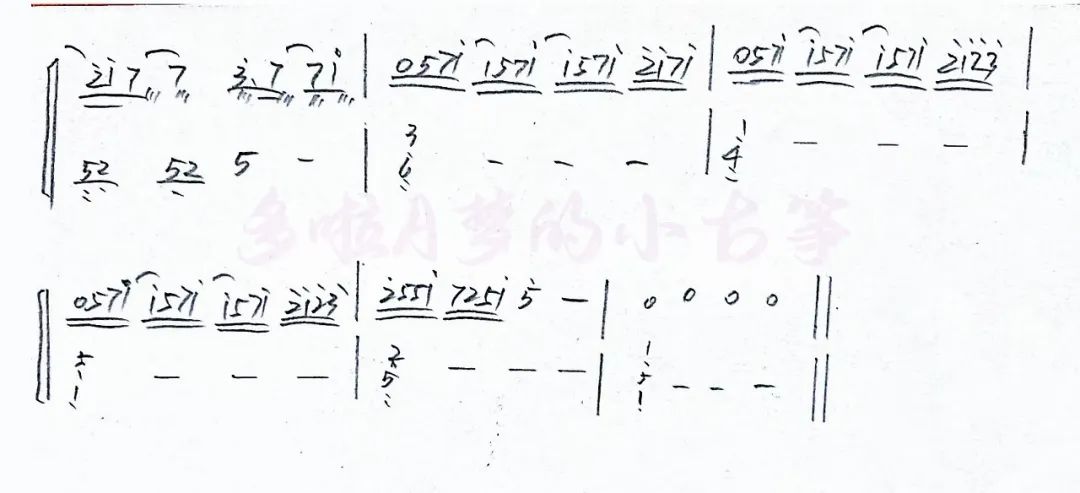 Jue ai（guzheng sheet music）