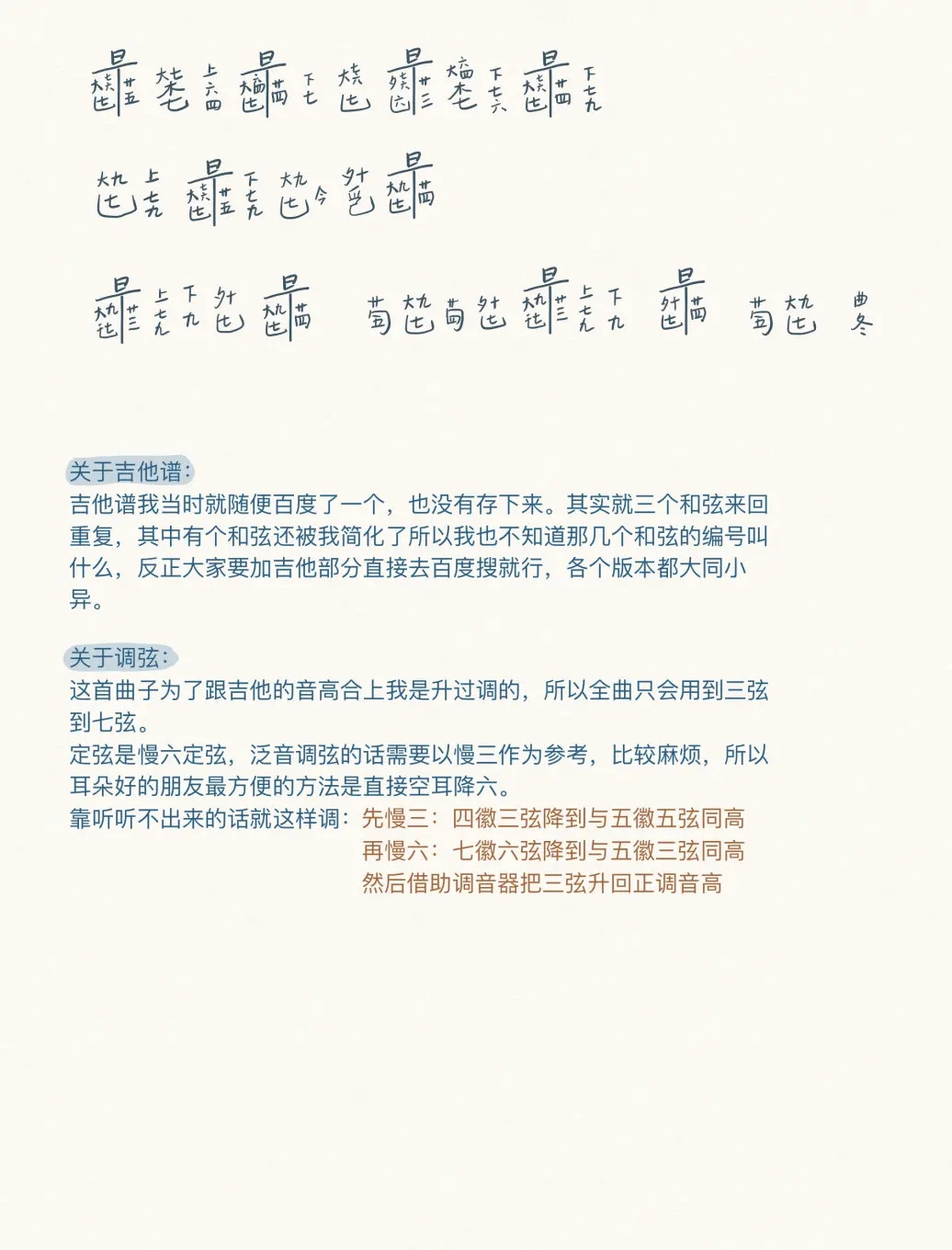 Horse (Guqin)（guqin sheet music）