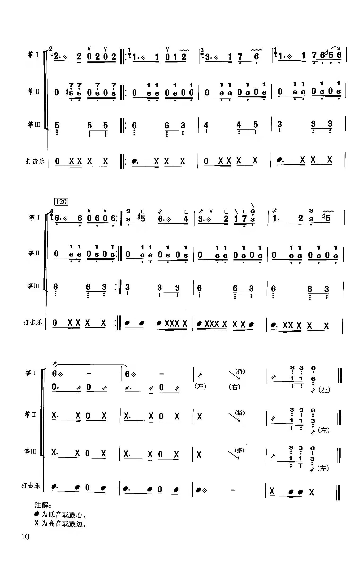 The Song of Tianshan Mountain（guzheng sheet music）