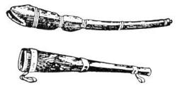 The material and structure of the deer flute