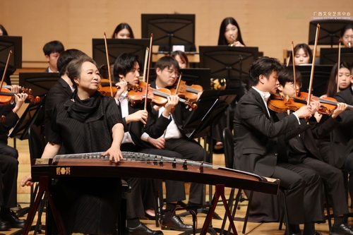 Dunhuang Night famous Guzheng classic concert played in the concert hall of Guangxi Culture and Art Center