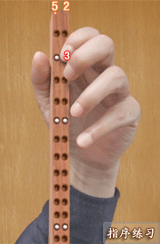 Fingering sequence of Erhu and detailed graphic teaching of reserved finger practice