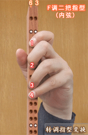 Detailed graphic teaching of erhu-modulated fingering and aerial fingering
